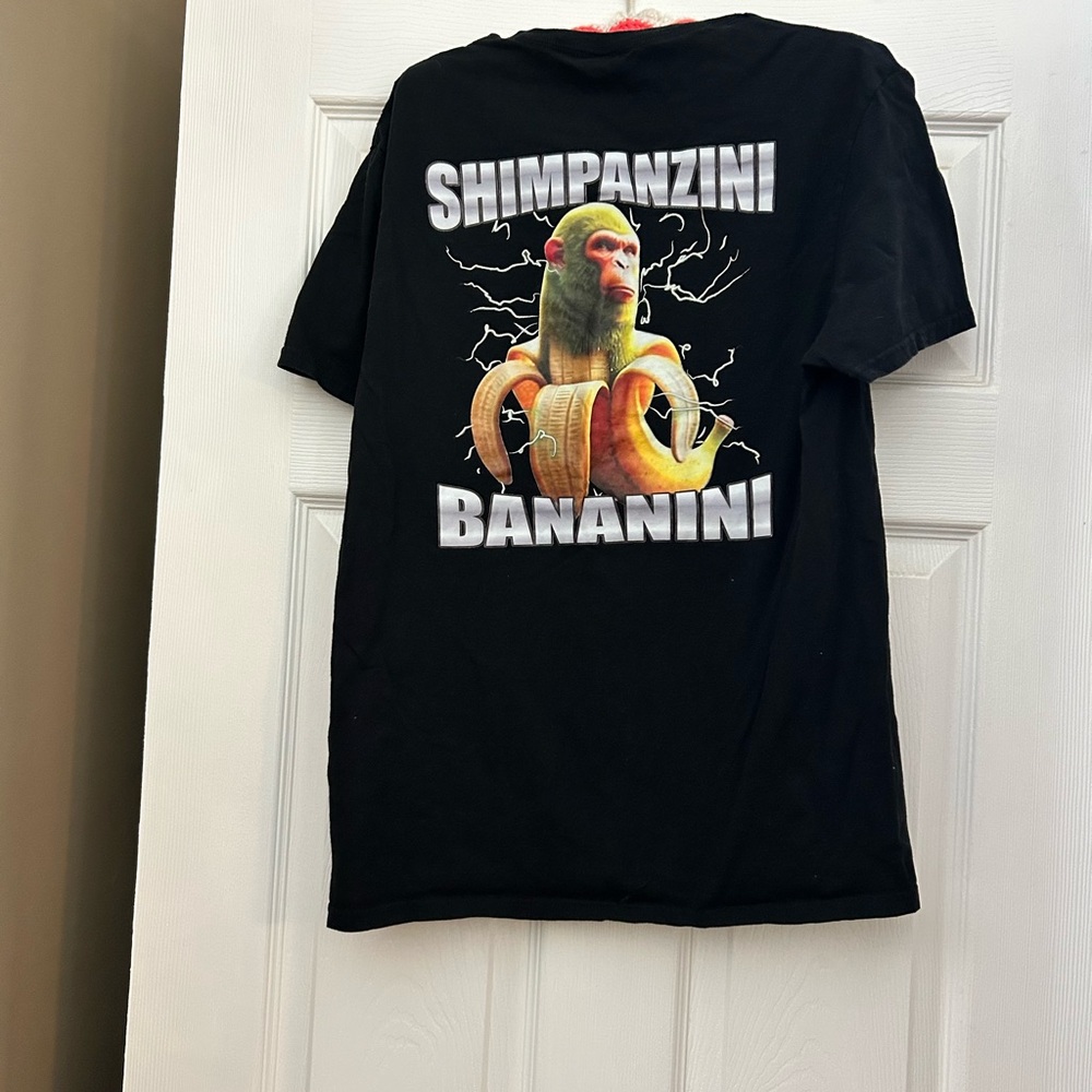 Jerzees Black Graphic Tee with Colorful Design